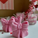 Διακοσμητικό Κερί Φιόγκος Ροζ