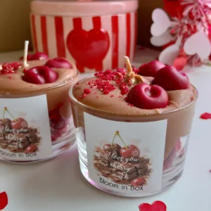 "i love you cherry much" Κερί Επιδόρπιο